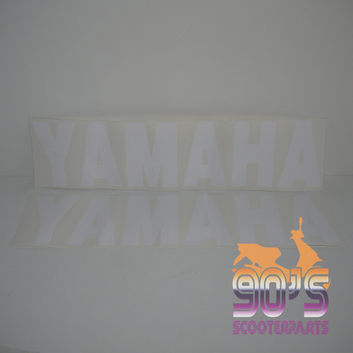 Sticker woord YAMAHA Wit 32 cm